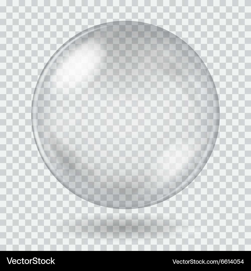 Transparente Glaskugel Vektorbild