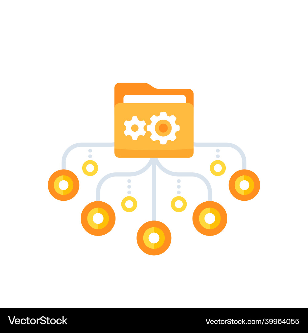 Active directory folder icon vector image