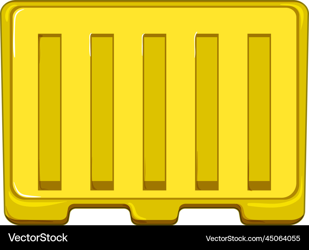 Barricade road barrier cartoon Barricade road barrier cartoon vector image