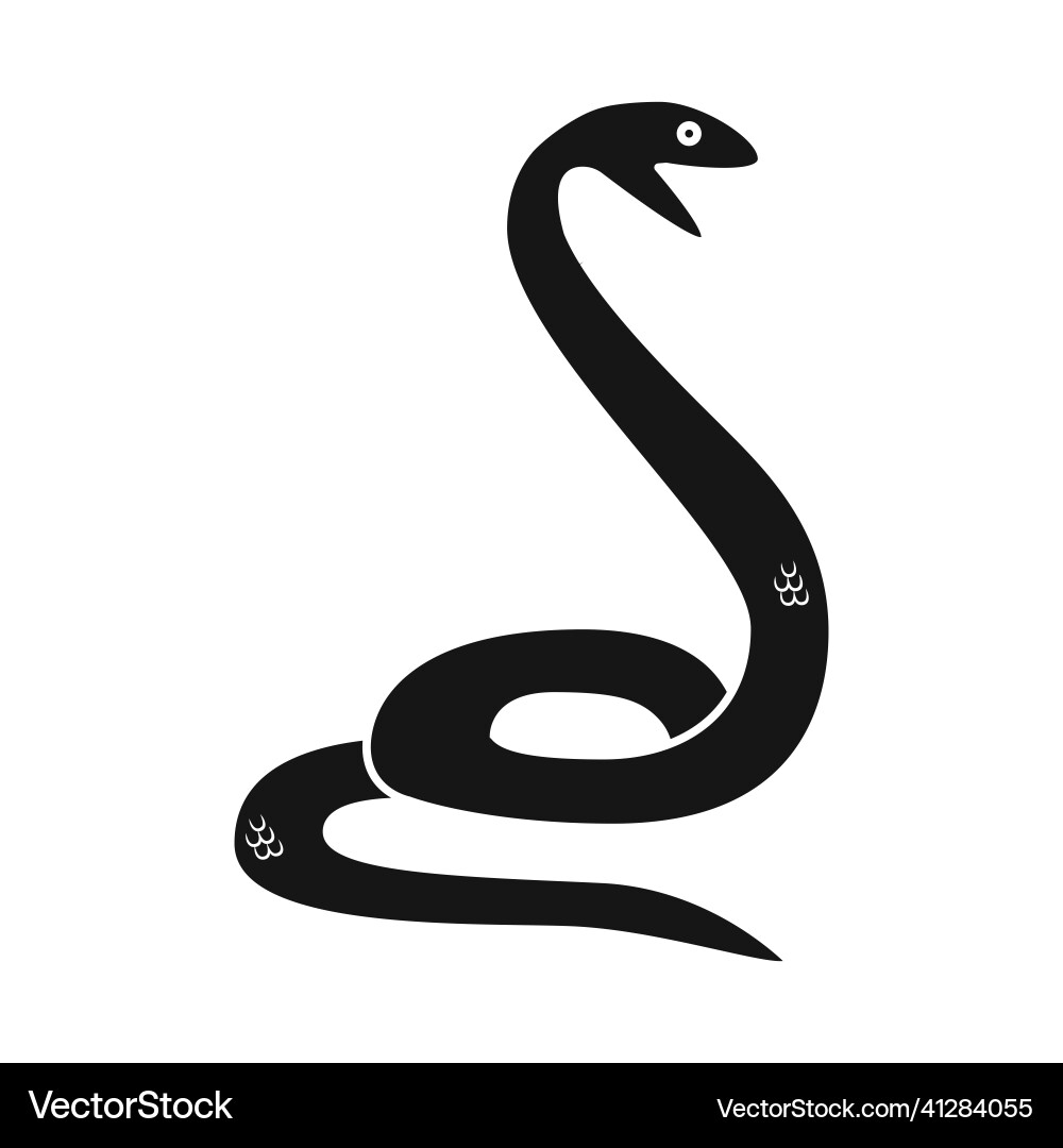 Design of serpent and python icon web Vector Image