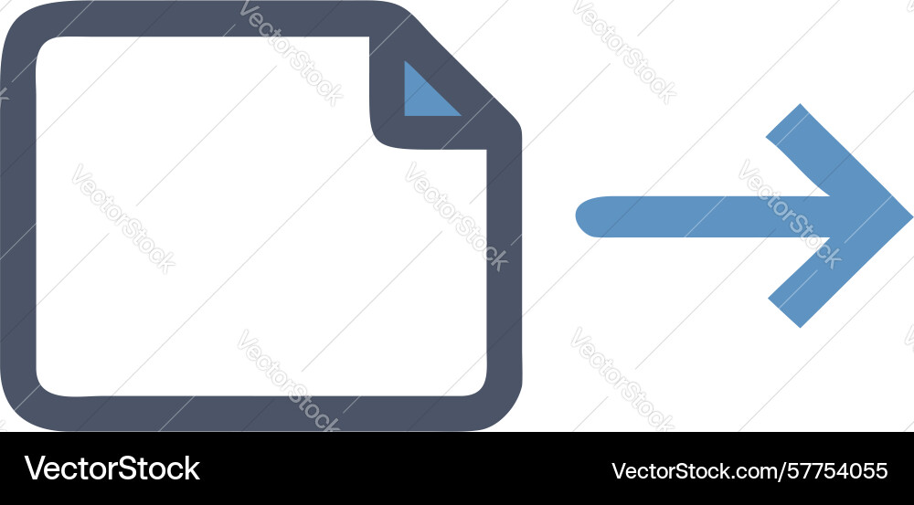 Document transfer or conversion icon design vector image
