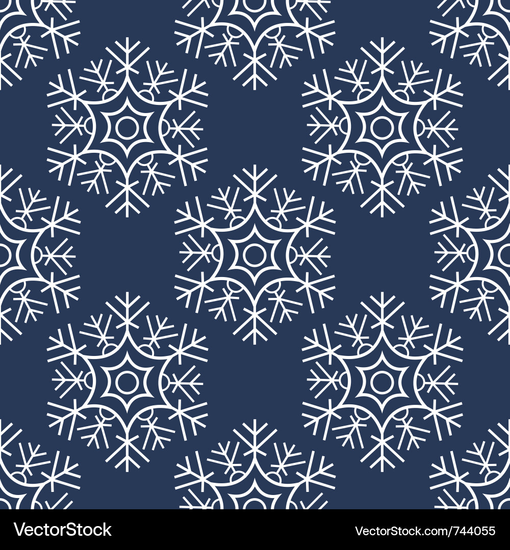 Elegant Snowflake Pattern vector image