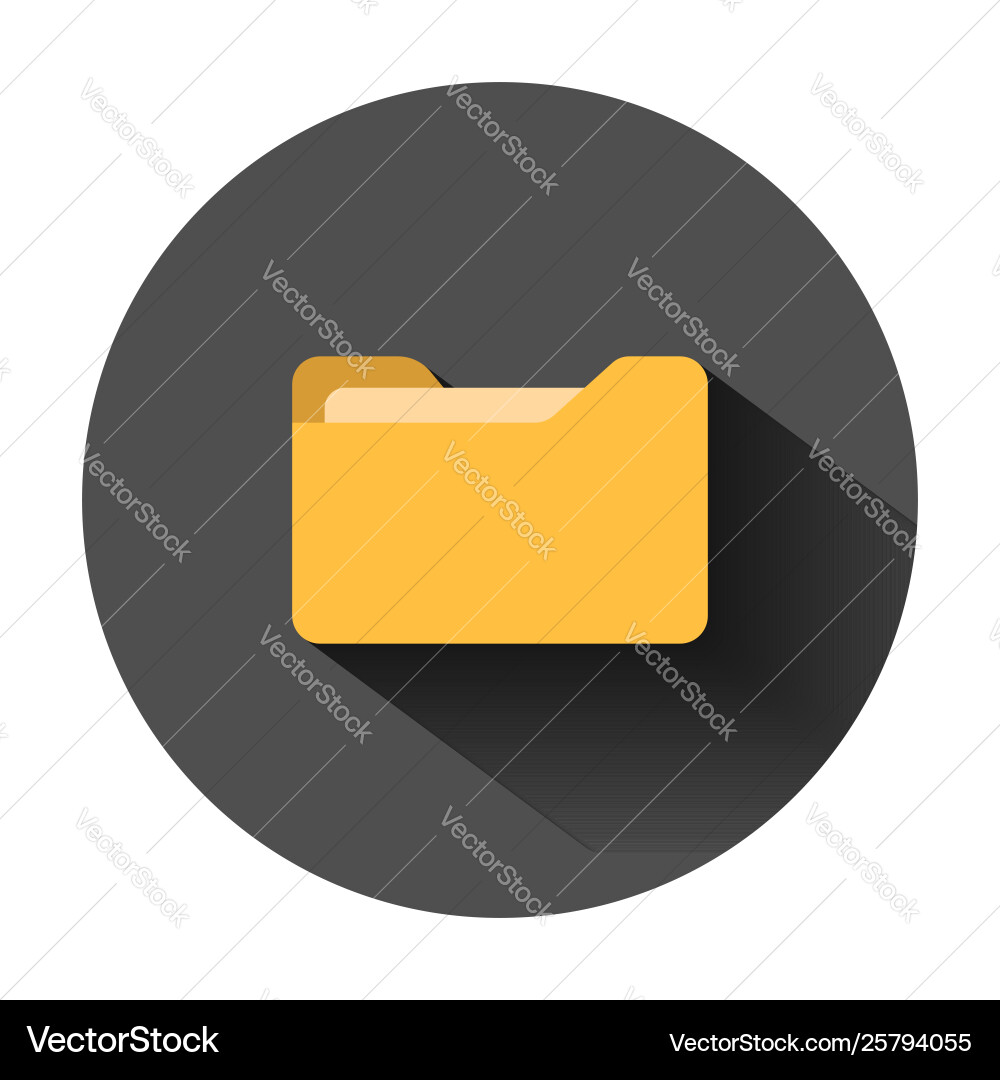 File folder icon in flat style documents archive File folder icon in flat style documents archive vector image