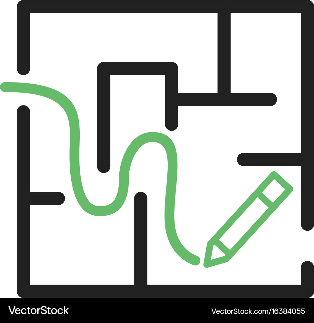 Finding path vector image