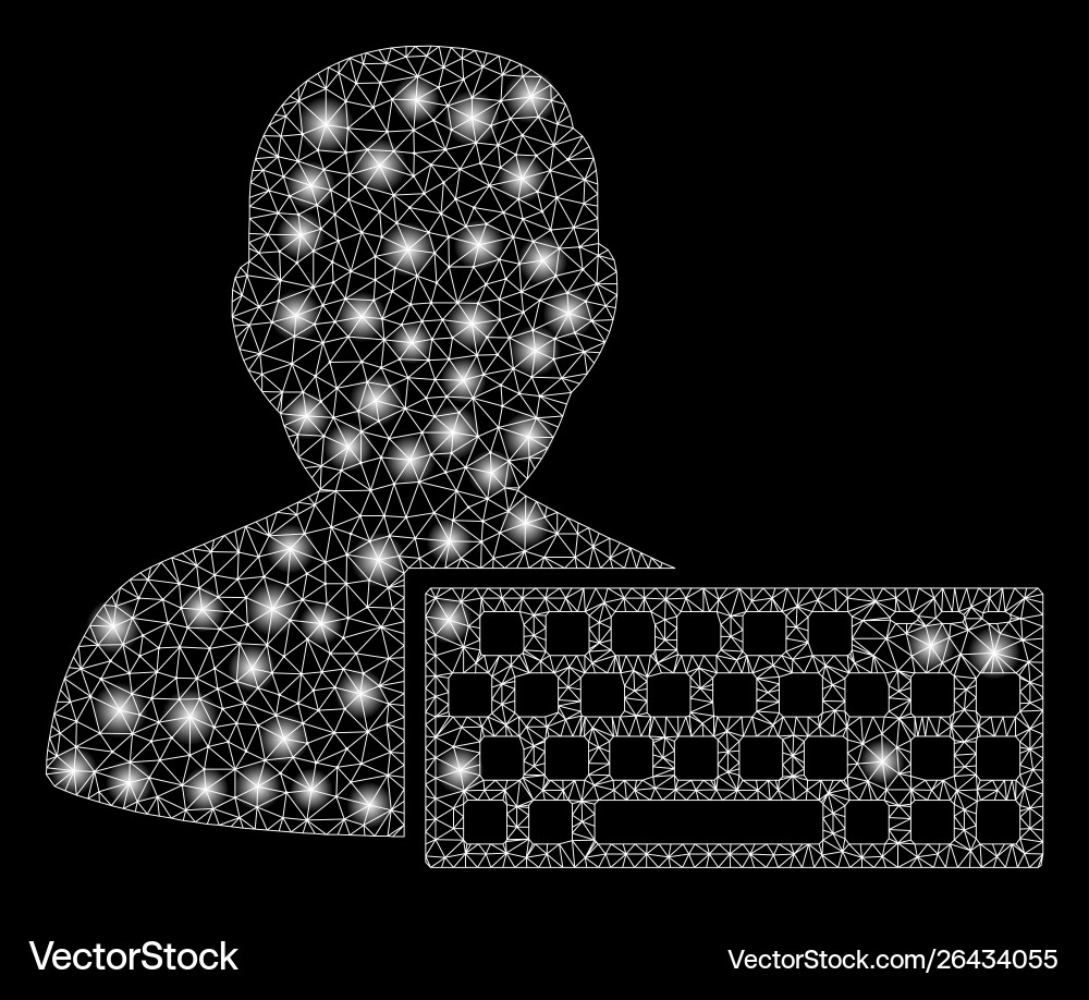 Flare mesh 2d coder with spots Flare mesh 2d coder with spots Vector Image