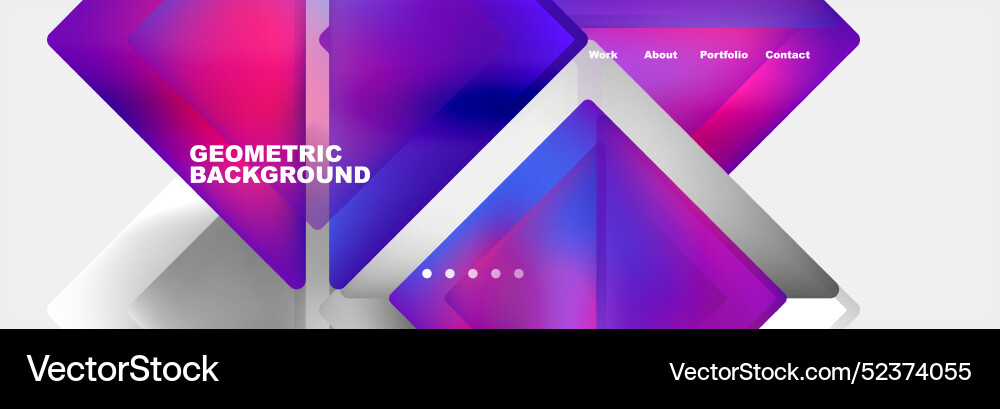 Gradient triangles composition with bright fluid Gradient triangles composition with bright fluid Vector Image