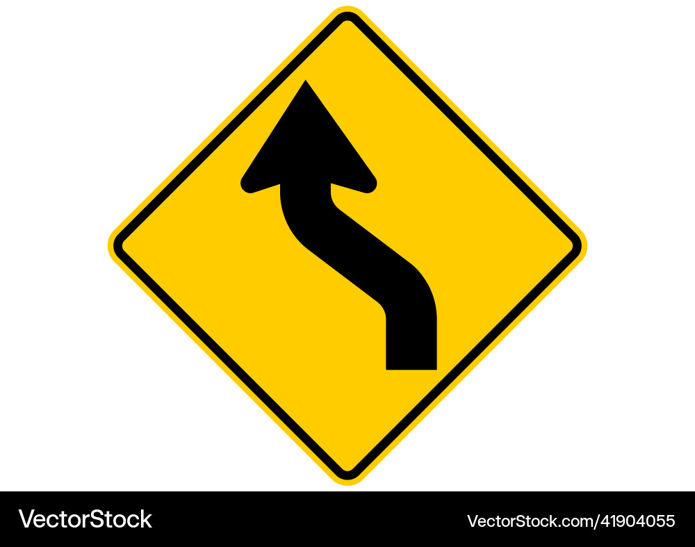 Reverse curve Vector Image