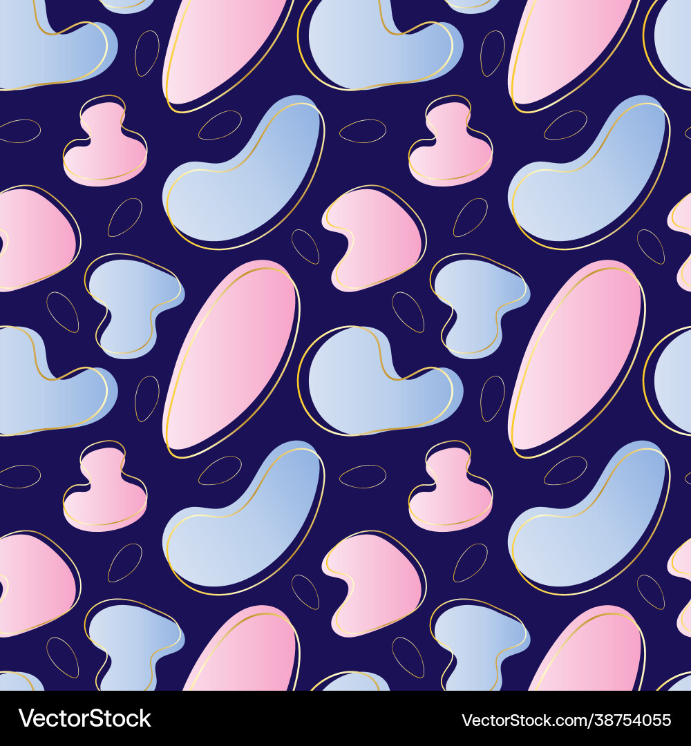 Seamless pattern with abstract shape spots liquid Seamless pattern with abstract shape spots liquid Vector Image