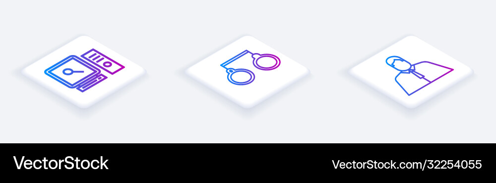 Set isometric line search on computer screen Set isometric line search on computer screen vector image