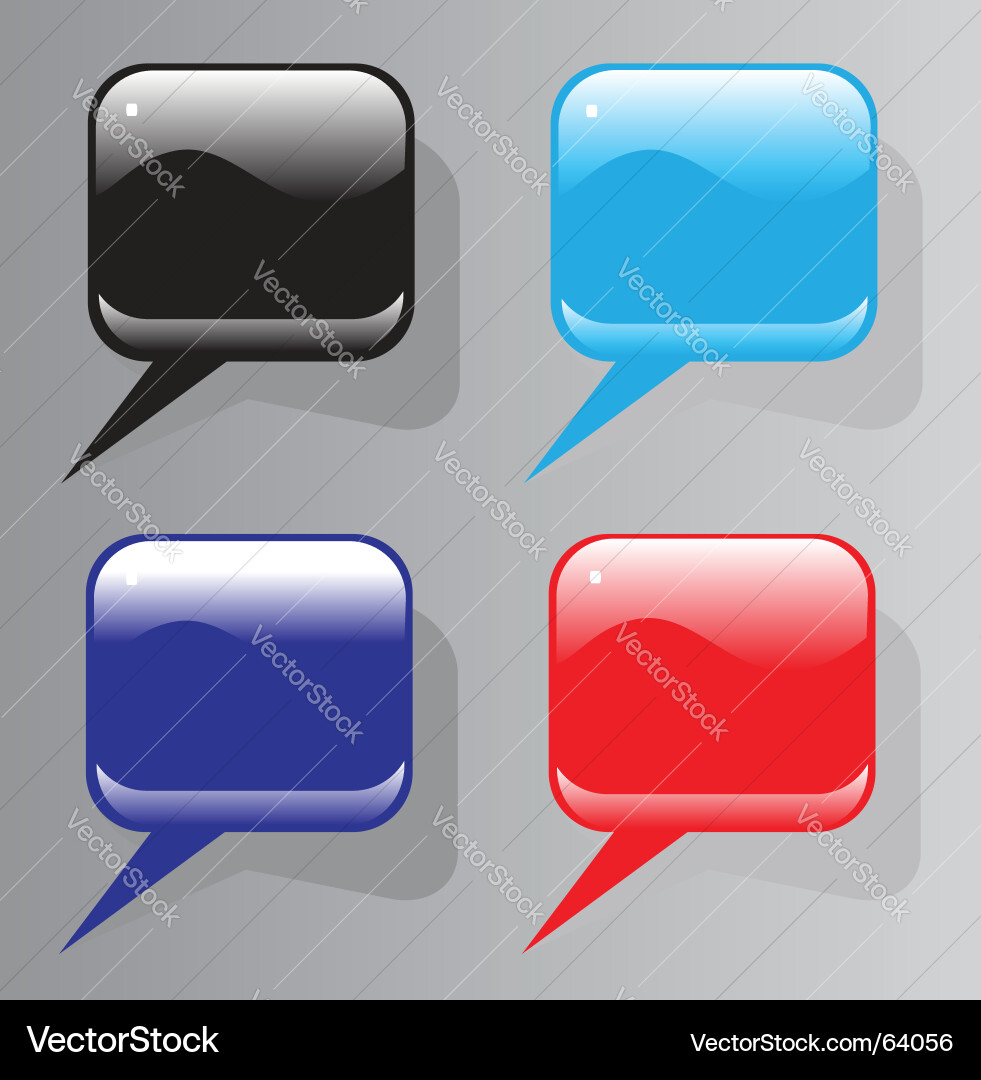 Color buttons Vector Image