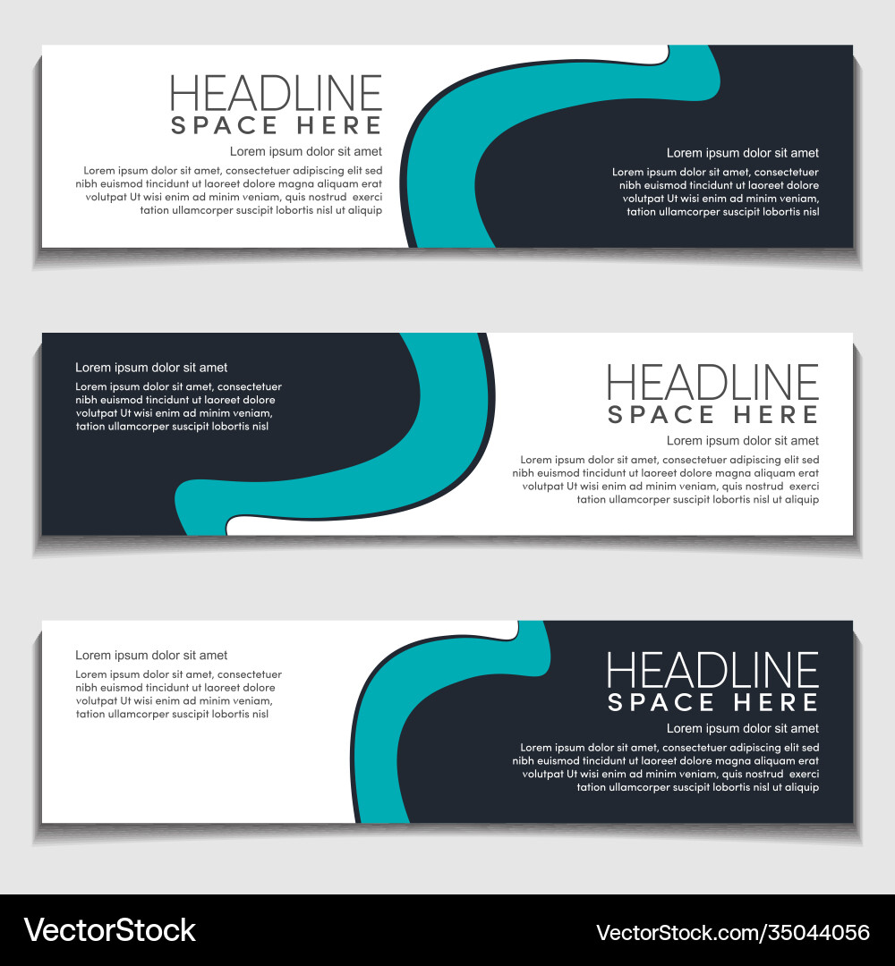 Design modern wavy wave curve cyan gradient light Vector Image