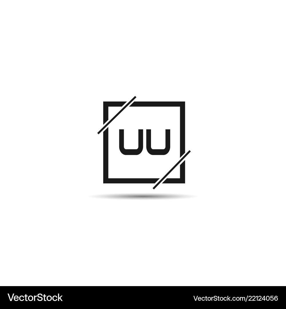 Initial letter uu logo template design Initial letter uu logo template design vector image