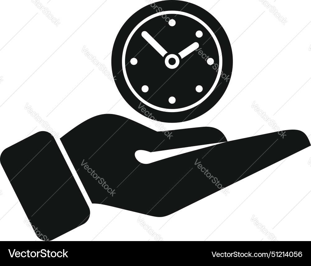 Keep work duration icon simple plan budget Vector Image