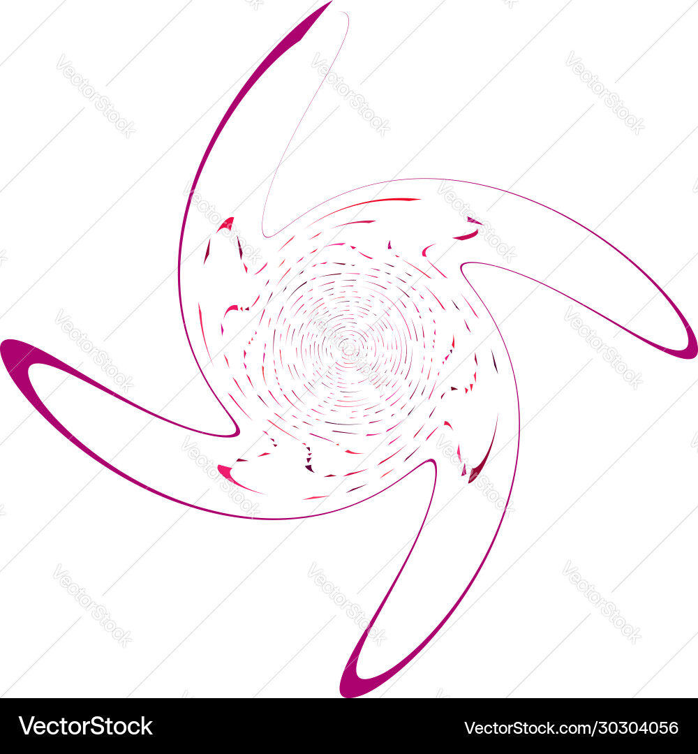 Monochrome cyclic cycle concentric rings revolved Vector Image