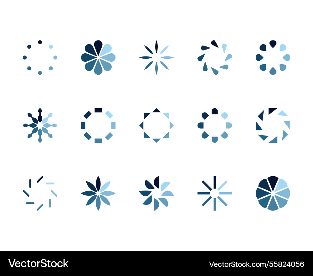 Sammlung Ladebar Status-Icon-Set geladen Sammlung Ladebar Status-Icon-Set geladen vektorbild