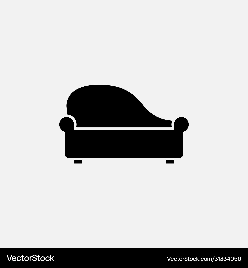 Sofa simple modern icon design Vector Image