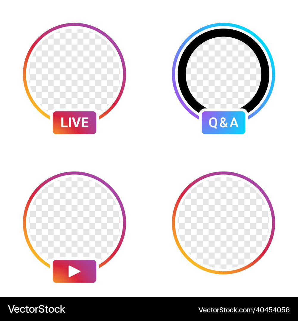 Stories user interface icon Stories user interface icon Vector Image