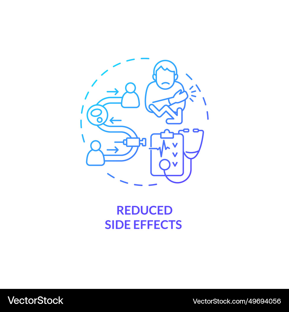 Thin line simple gradient reduced side effects Thin line simple gradient reduced side effects vector image