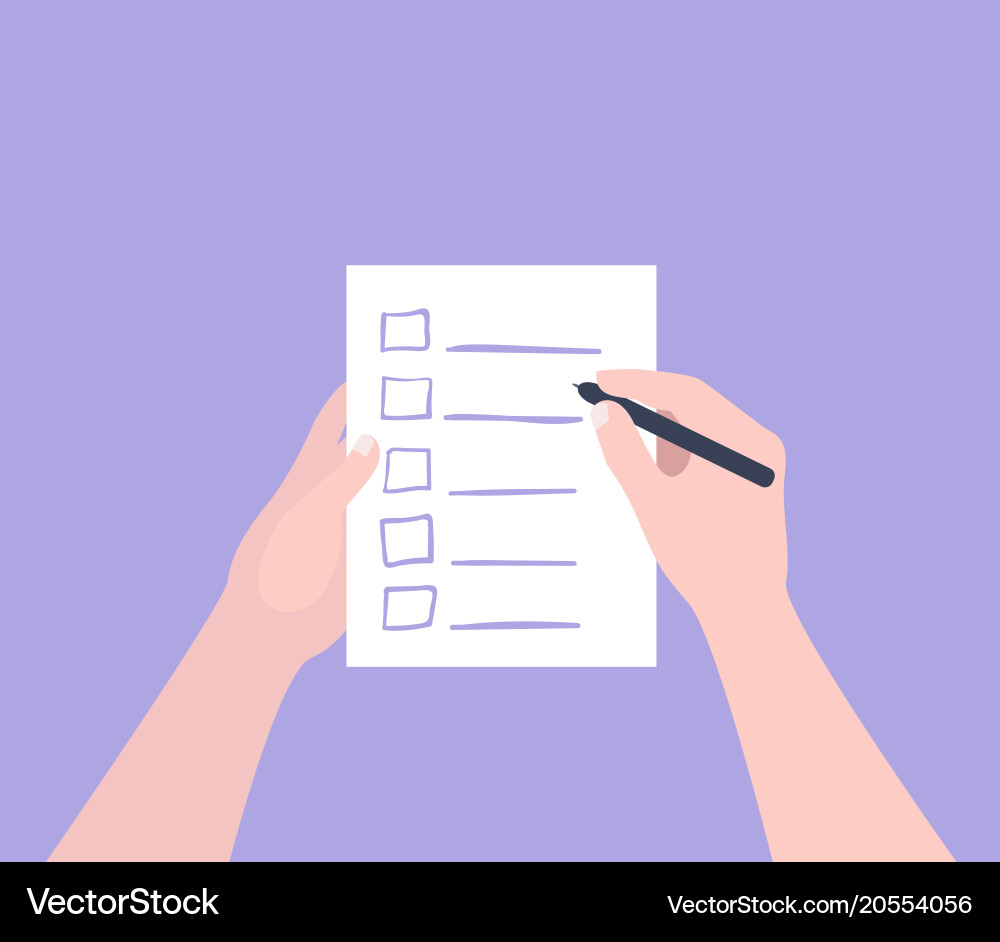 To-Do List with Checklist vector image