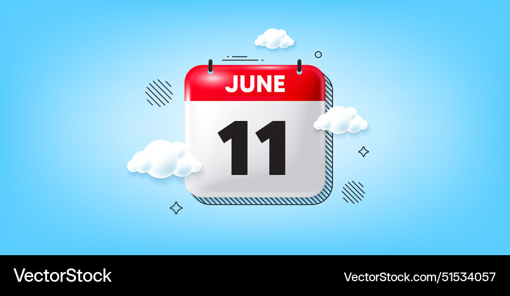 11th day of the month icon event schedule date 11th day of the month icon event schedule date Vector Image