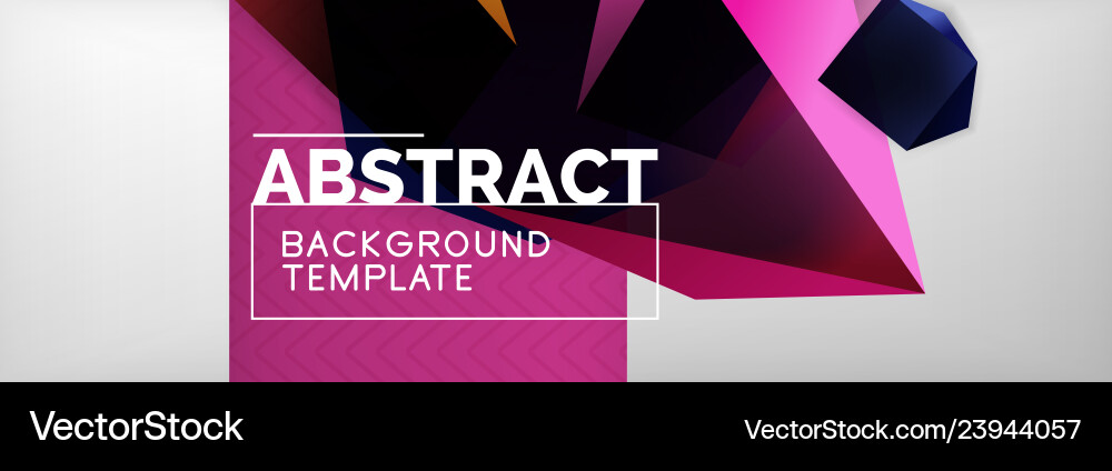 Dark 3d triangular low poly shapes abstract Dark 3d triangular low poly shapes abstract Vector Image
