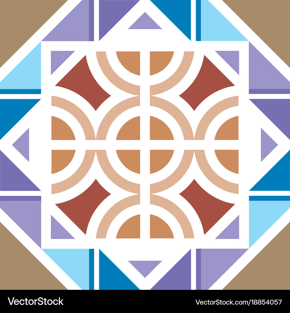 Geometric pattern in modern stylish texture vector image