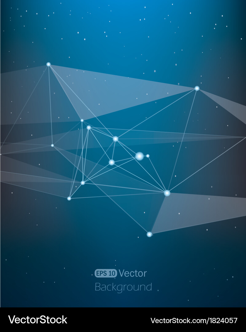 Geometric Space Background vector image