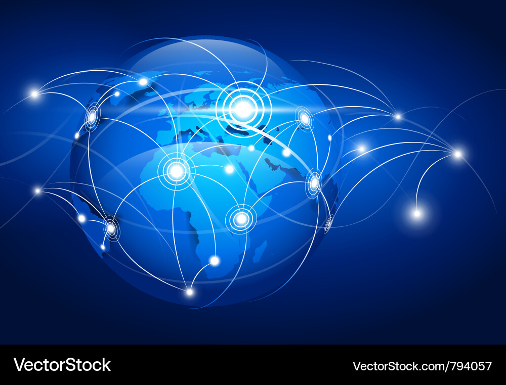 Global Network Connection vector image