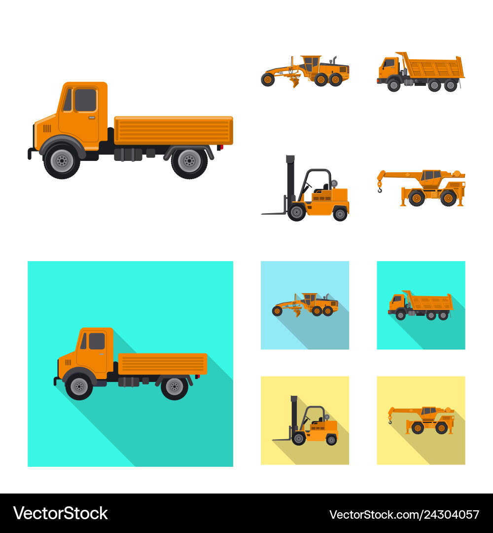 Isolated object of build and construction icon Isolated object of build and construction icon vector image