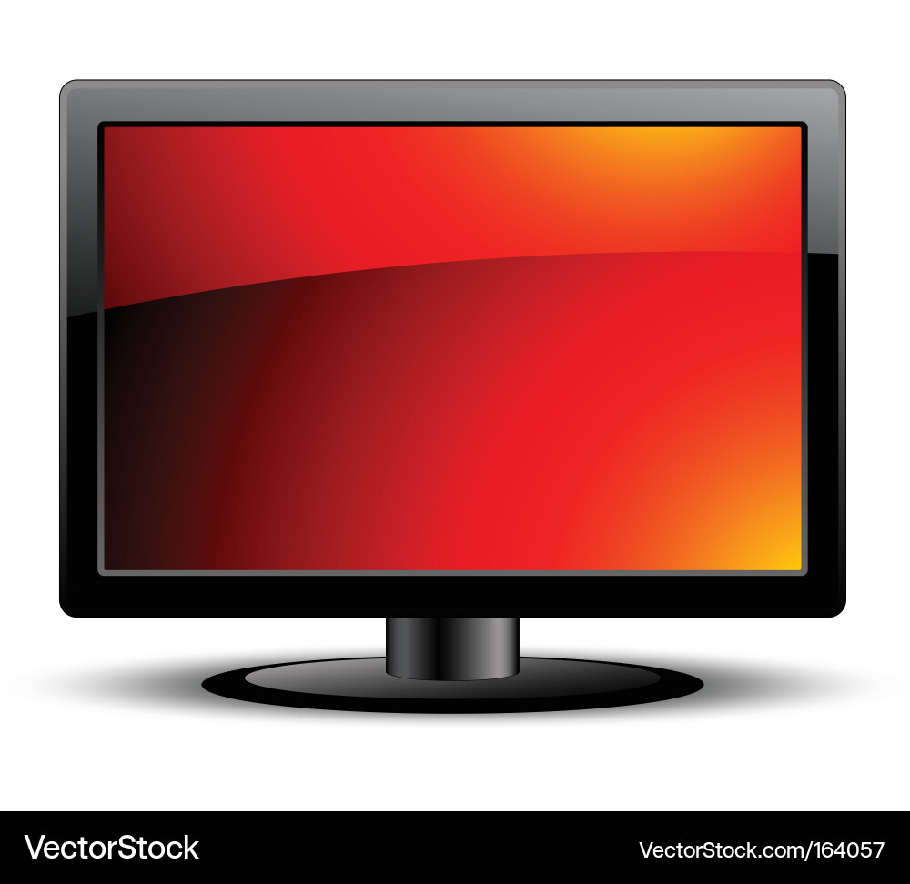 LCD Display Panel vector image
