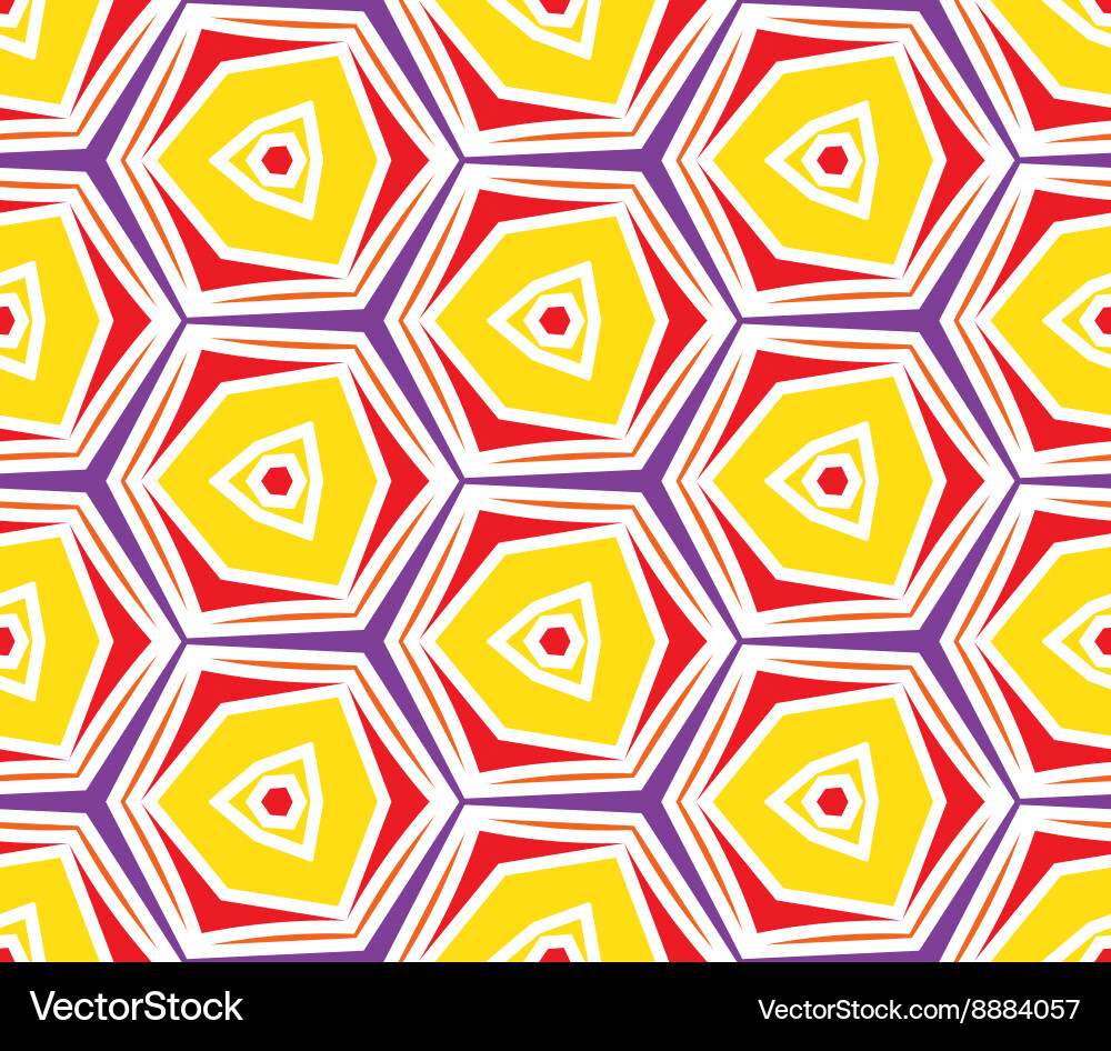 Seamless vintage abstract pattern with triangles vector image