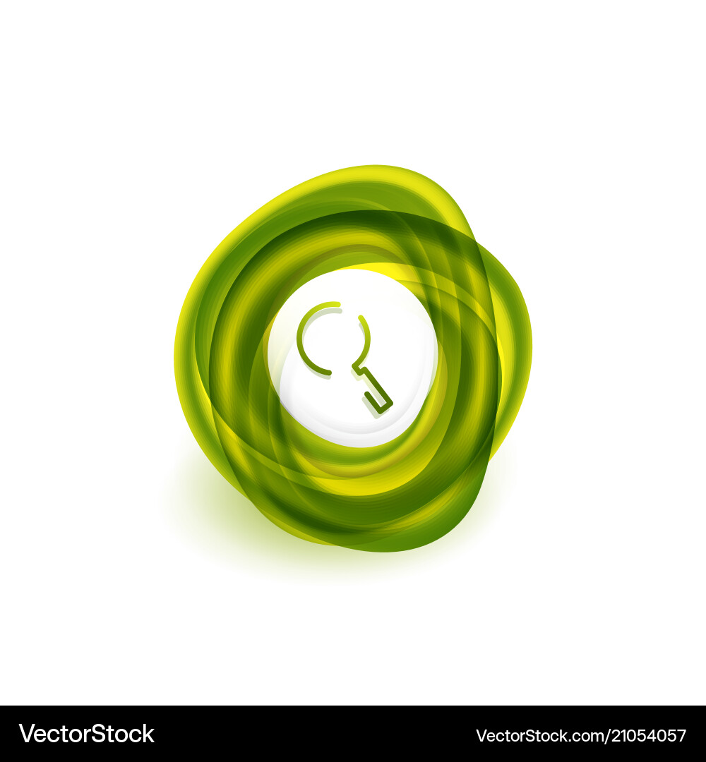 Search magnifier web button magnify icon modern Search magnifier web button magnify icon modern vector image