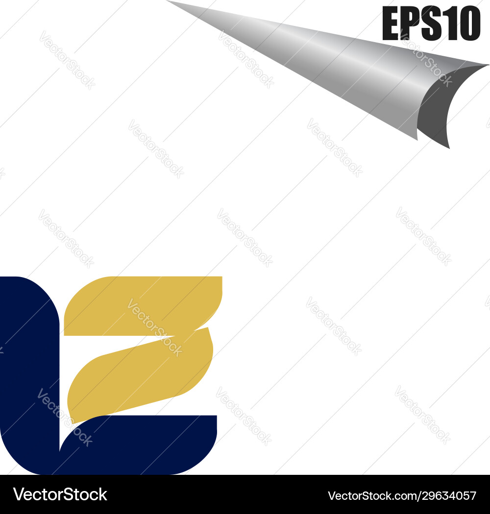 Simple el initial monogram design template Simple el initial monogram design template Vector Image