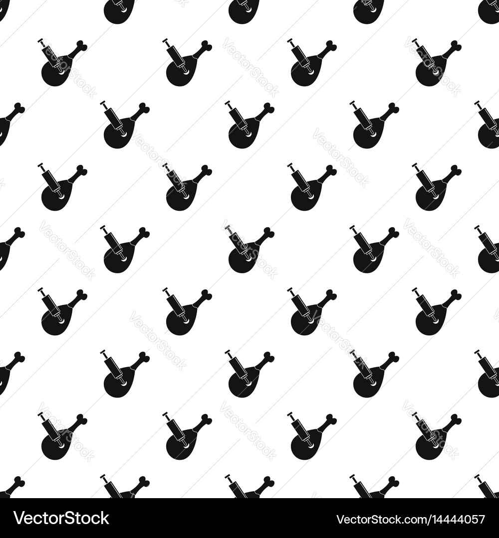 Test flask with apple pattern Vector Image