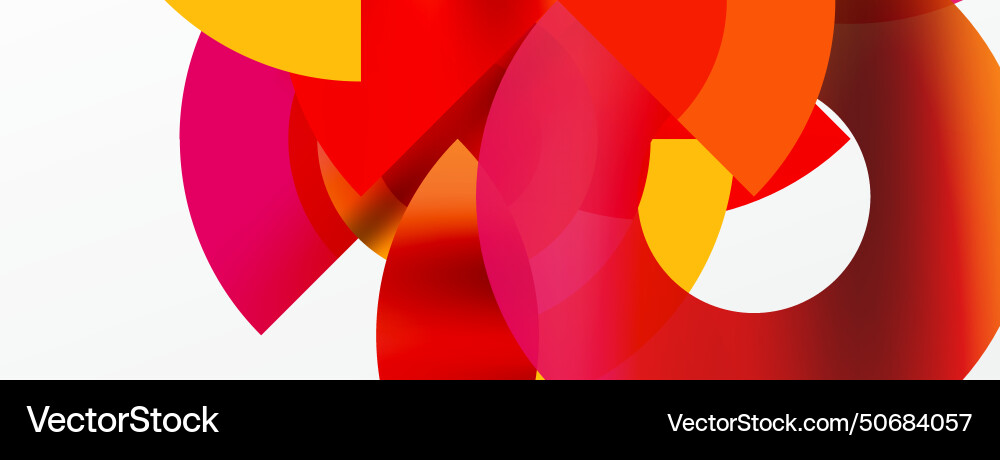 Trendy simple circle abstract background vector image