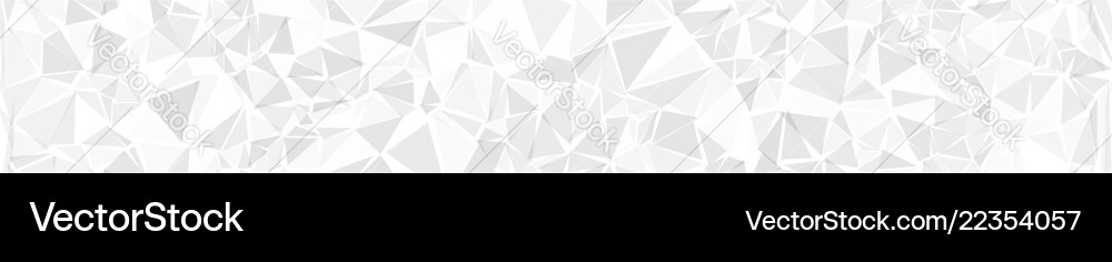 White Polygonal Triangle Background vector image