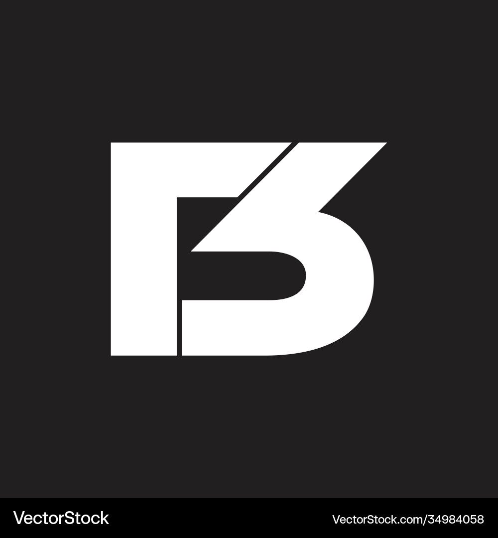Abstrakter Buchstabe rb geometrisches einfaches Logo Abstrakter Buchstabe rb geometrisches einfaches Logo vektorbild