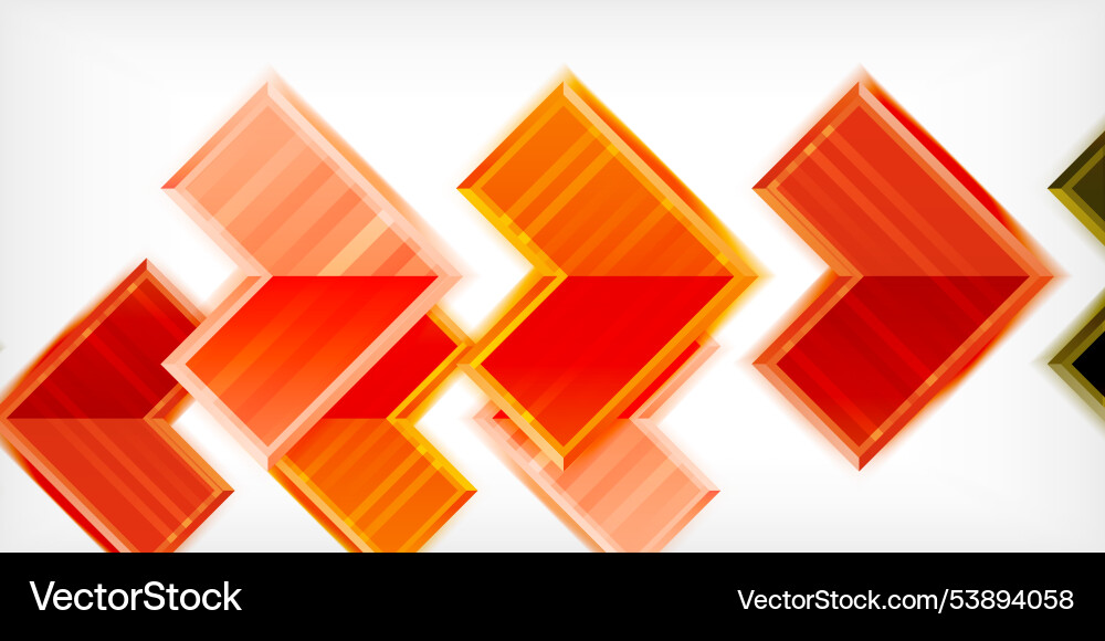 Arrow symbols created with 3d effects and line Vector Image