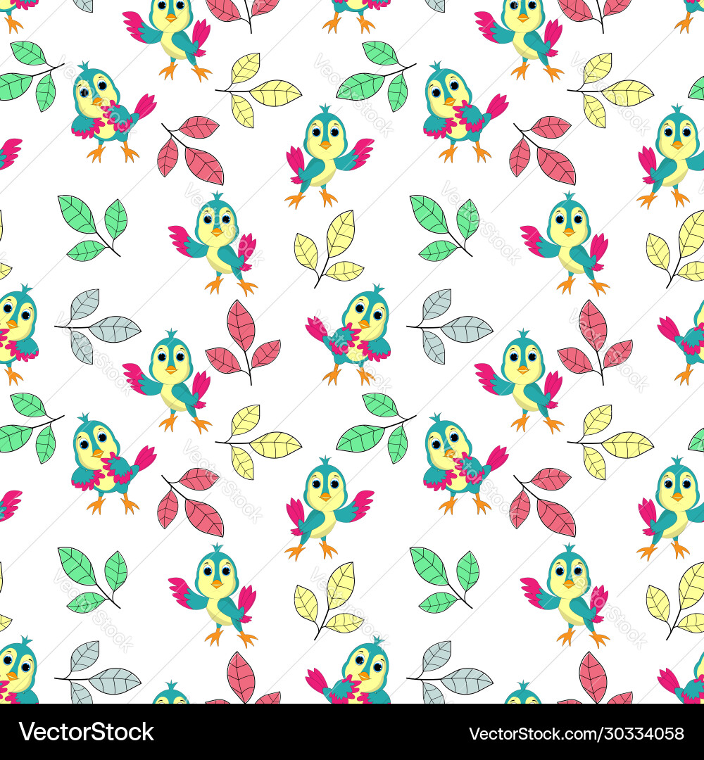 Bird pattern Vector Image