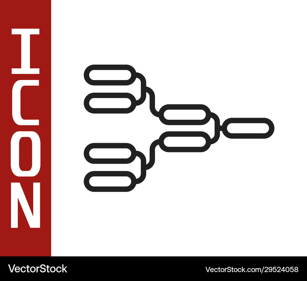 Black line results and standing tables scoreboard Vector Image