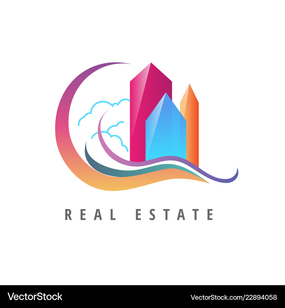 Logo Vorlage Immobilien Wohnung Wohnung Wohnhaus Logo Vorlage Immobilien Wohnung Wohnung Wohnhaus vektorbild