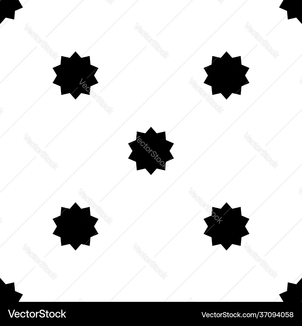 Repeatable seamless star shape pattern Vector Image