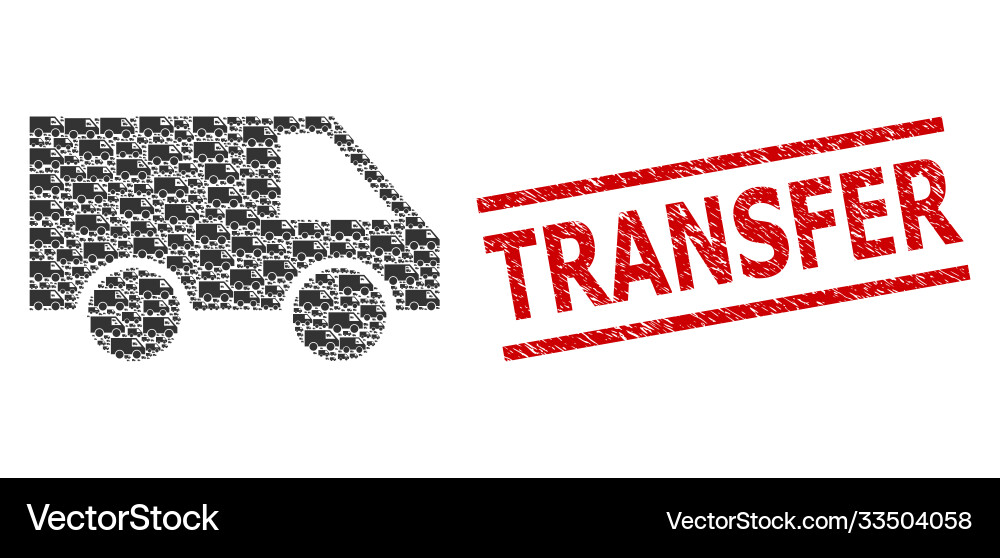 Van recursive composition items Vector Image