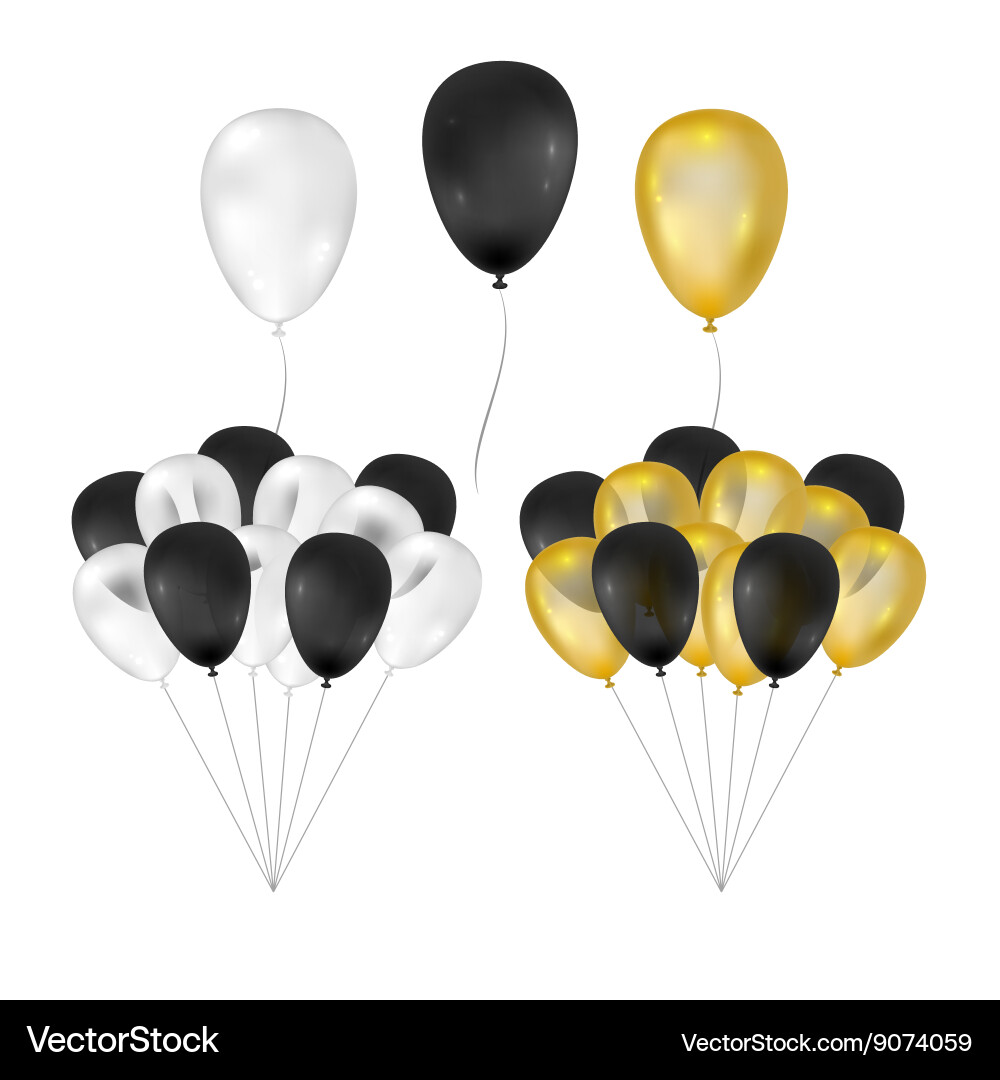 Balloons on white background Royalty Free Vector Image