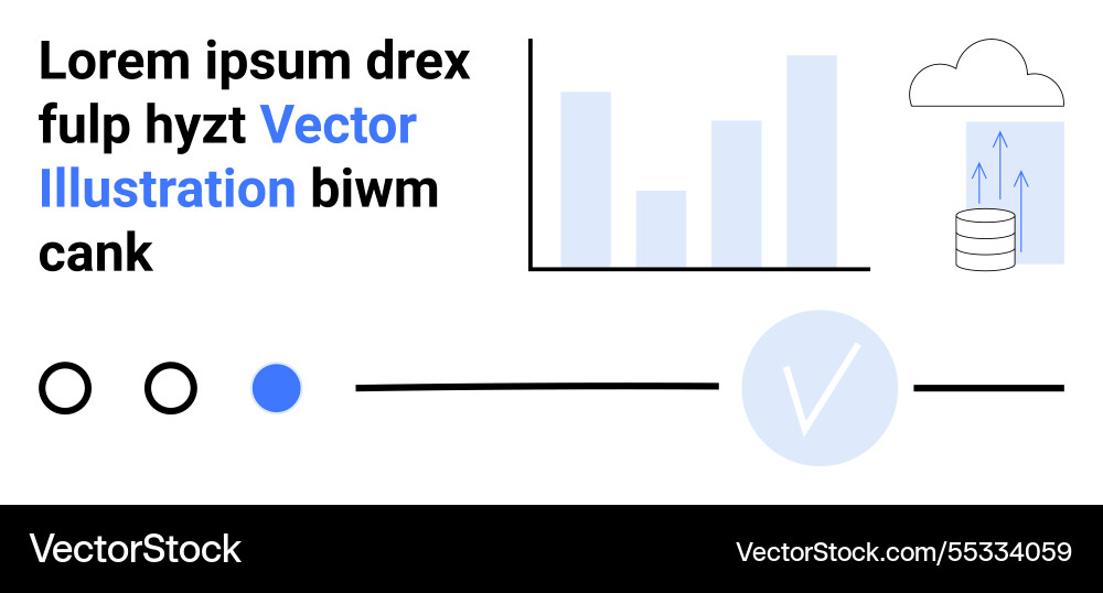 Business data analytics featuring bar graph cloud Business data analytics featuring bar graph cloud vector image