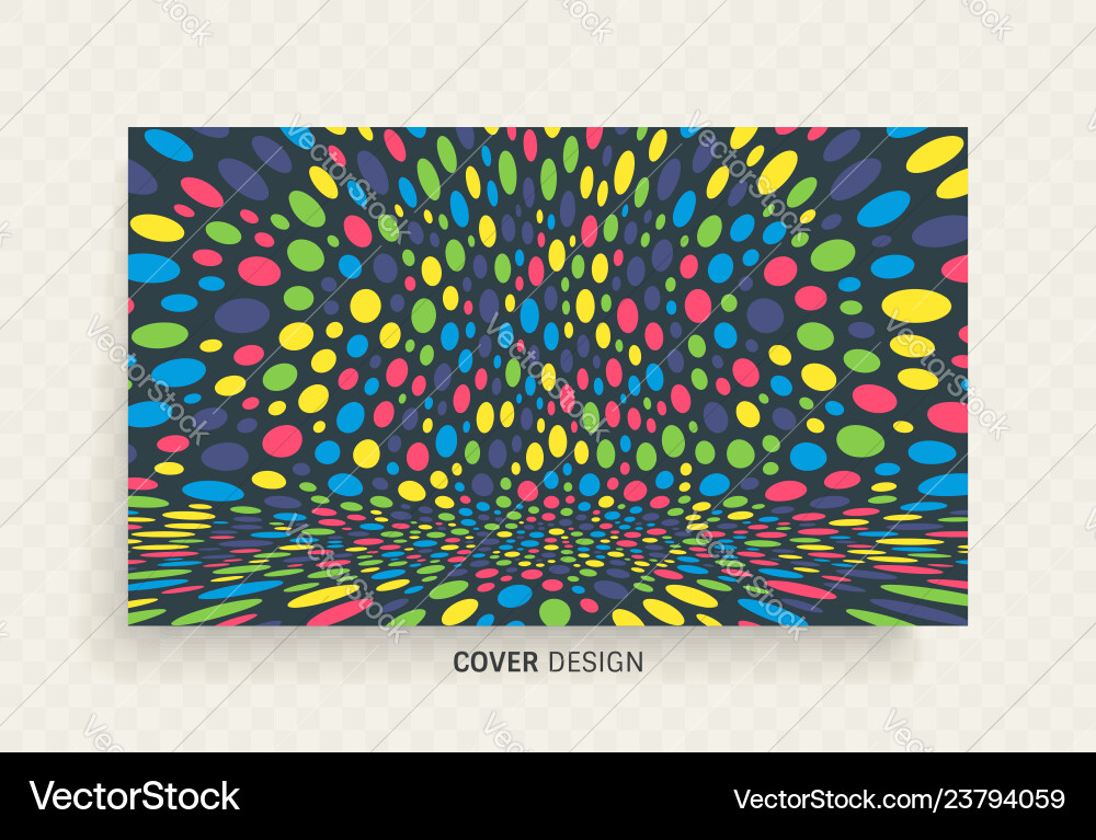 Cover design template background with color circle Cover design template background with color circle vector image