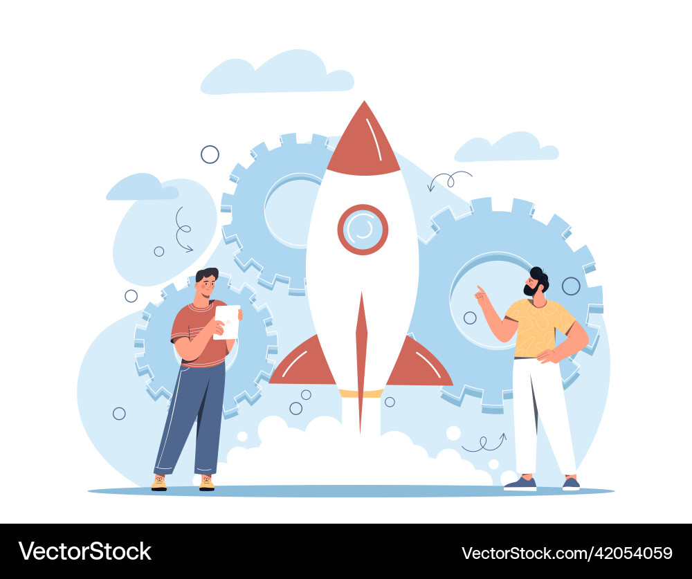 Development process concept vector image