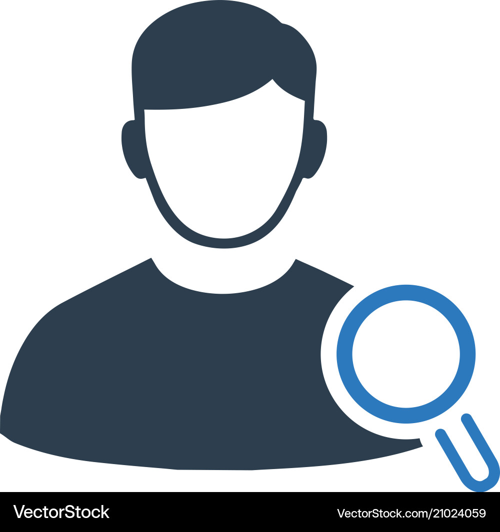 Find user icon vector image