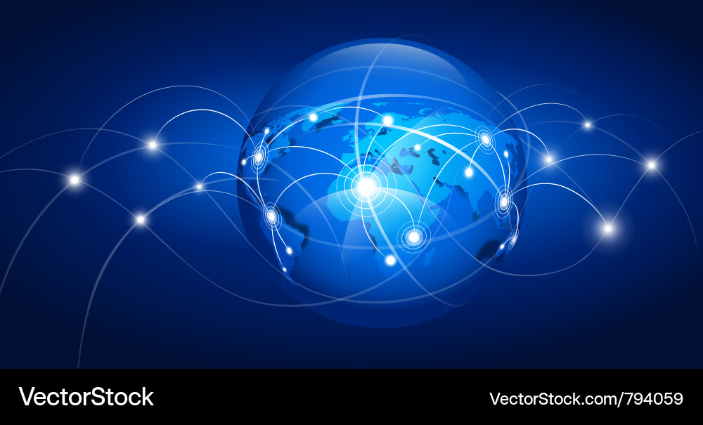 Global Network Connection vector image