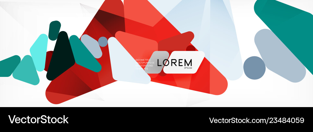 Mosaic triangular low poly style abstract Mosaic triangular low poly style abstract Vector Image